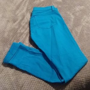 Aqua Colored Skinny Jeans